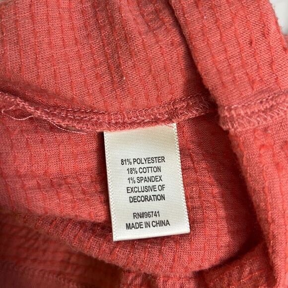 Self Esteem Button Crop Top Off Shoulder Boho Hippie Size Medium - Picture 5 of 5